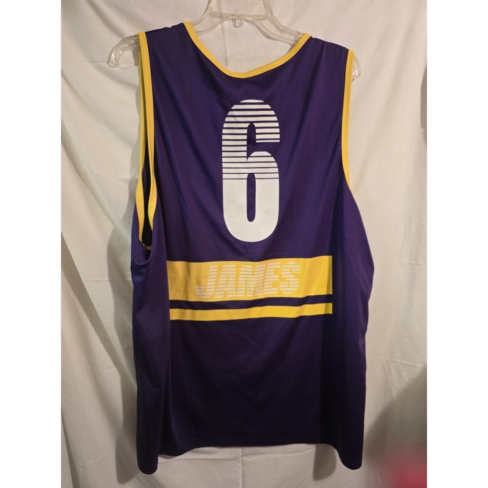 LOS ANGELES LAKERS Lebron 6 James Summer Tank Top jersey men's XXL NBA - Picture 15 of 15